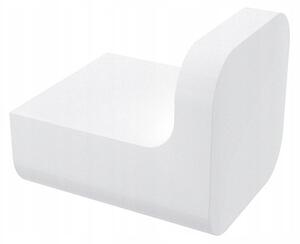 Háček minimalistický čtvercový 3x3 cm bílý mat NIMCO MAB 29054-05