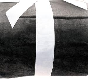 KONDELA Oboustranná beránková deka, šedohnědá taupe/bílá, 150x200cm, ABELE
