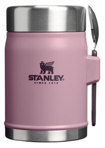 Fialová termoska na jídlo z nerezové oceli 400 ml Legendary Food Jar + Spork Purple Smoke – Stanley