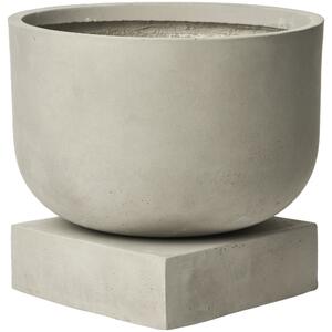 -25 % Dny MOMENTI– Bolia Šedý cementový květináč Podium Ø 36 cm