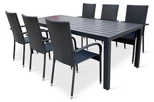 Zahradní jídelní nábytek - stůl Viking XL + 6x židle Paris NOELA 802000024016