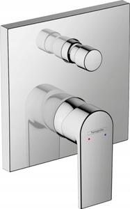 Vanová a sprchová baterie Hansgrohe Vernis Shape, páková, stříbrná