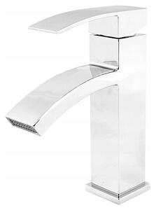 Stojánková umyvadlová baterie Granitan KASKADA stříbrná