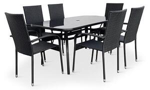 Zahradní jídelní nábytek - stůl Klaudie + 6x židle Paris NOELA 34570888S6