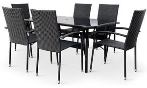 Zahradní jídelní nábytek - stůl Klaudie + 6x židle Paris NOELA 34570888S6