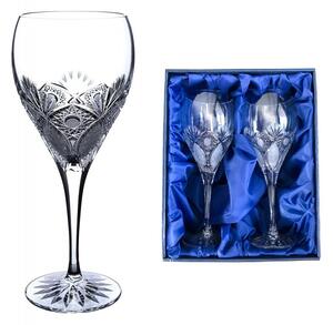 Onte Crystal Bohemia Crystal ručně broušené sklenice na červené víno Exclusive 420 ml 2KS