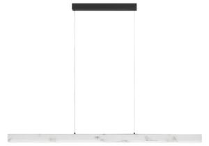 -25 % Dny MOMENTI– Nova Luce Bílé závěsné LED světlo Vaster 120 cm s černým zavěšením