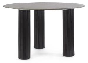 Kulatý jídelní stůl s deskou v dekoru mramoru ø 120 cm Bamira – Yes Everyday