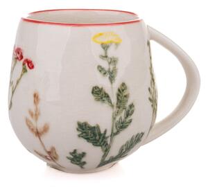 Bílý porcelánový hrnek 240 ml Flower Garden – Dakls