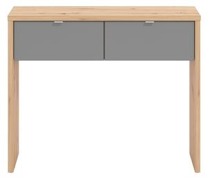 Konzolový stolek Abuela - dub artisan/šedá