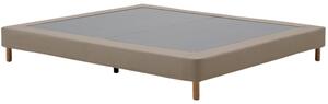 Kave Home Hnědá čalouněná dvoulůžková postel Ofelia 180 x 200 cm