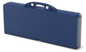 KONDELA Kempinkový skládací kufříkový set 134cm, modrý, HORT