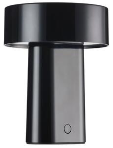 -25 % Dny MOMENTI– Zone Denmark Černá plastová nabíjecí stolní LED lampa Oblong