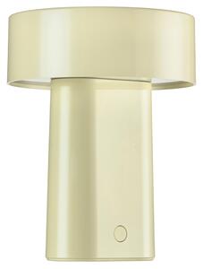 -25 % Dny MOMENTI– Zone Denmark Světle žlutá plastová nabíjecí stolní LED lampa Oblong