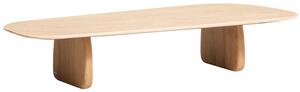 Kave Home Béžový travertinový konferenční stolek Pirita 147 x 65 cm