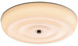 Halo Design Opálově bílé skleněné nástěnné LED světlo Wave 30 cm