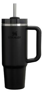 Černá termoska s brčkem z nerezové oceli 890 ml Quencher H2.O FlowState™ Tumbler Black 2.0 – Stanley