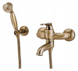 Vana s baterií a sprchovým setem Omnires Art Deco AD5131BR