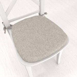 Biante Oblý podsedák BKT-552 Přírodní režná - 39x37x3 cm