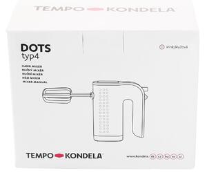 TEMPO-KONDELA DOTS TYP 4, ruční mixér, růžová, plast / kov
