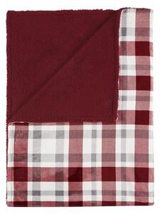 Livarno® Hebká deka, 150 x 200 cm (kostka/červená) (100395888002)