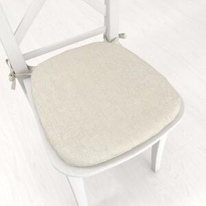 Biante Oblý podsedák BKW-207 Pískový žíhaný - 39x37x3 cm