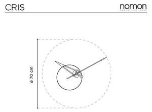 Designové nástěnné hodiny Nomon Cris Gold 70cm