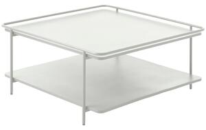 Unique Furniture Světle šedý kovový konferenční stolek Yuba 75 x 75 cm