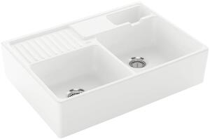 Villeroy & Boch Double-Bowl keramický dřez 89.5x63 cm bílá 632391R1