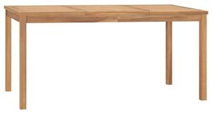Zahradní jídelní stůl 160 x 80 x 77 cm masivní teakové dřevo 315620