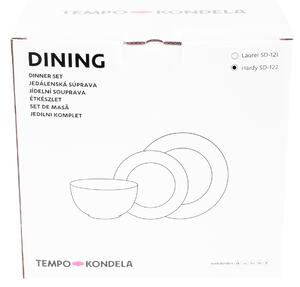 TEMPO-KONDELA HARDY, jídelní souprava, set 12 ks, porcelán