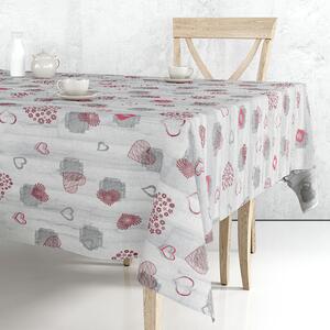 Ubrus PVC M-127B - Srdíčka 140cm x 20m