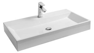 Ravak Natural umyvadlo 80x45 cm obdélníkový nábytkový bílá lesk XJO01280000