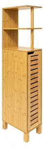 5five Bambusová úzká koupelnová skříňka Sicela, 30 × 19 × 120 cm