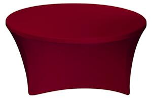 TENTino Elastický ubrus STANDARD na kulatý stůl 180 cm Barva ubrusu: VÍNOVÁ / CLARET