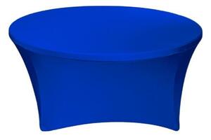 TENTino Elastický ubrus STANDARD na kulatý stůl 122 cm Barva ubrusu: MODRÁ / ROYAL BLUE