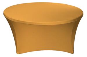 TENTino Elastický ubrus STANDARD na kulatý stůl 122 cm Barva ubrusu: ZLATÁ / GOLD