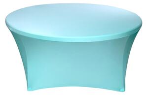 TENTino Elastický ubrus STANDARD na kulatý stůl 122 cm Barva ubrusu: SVĚTLE MODRÁ / SKY BLUE
