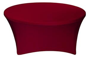 TENTino Elastický ubrus STANDARD na kulatý stůl 122 cm Barva ubrusu: VÍNOVÁ / CLARET