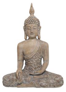 Béžová antik dekorace sedící Buddha - 30*16*41 cm - Chic Antique