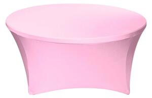 TENTino Elastický ubrus STANDARD na kulatý stůl 180 cm Barva ubrusu: SVĚTLE RŮŽOVÁ / PINK