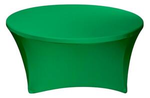 TENTino Elastický ubrus STANDARD na kulatý stůl 122 cm Barva ubrusu: ZELENÁ / GREEN