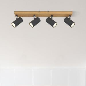 Globo Lighting Robby stropní světlo 4x35 W dřevo-grafitová 57911-4G