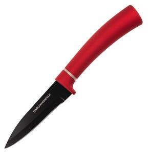 TEMPO-KONDELA LONAN, sada nožů, set 6 ks, s držákem, červená