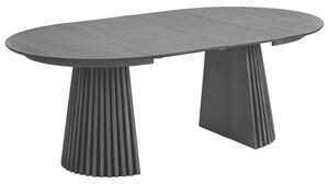 Nordic Living Černý rozkládací jídelní stůl Osaika 120/200 x 120 cm