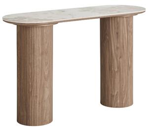 Nordic Living Bílý keramický toaletní stolek Athena 120 x 40 cm