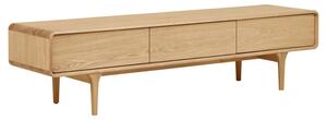 -25 % Dny MOMENTI– Nordic Living Dubový TV stolek Drew 180 x 45 cm