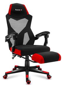 Huzaro Herní židle Combat 3.0 s výsuvnou podnožkou - červená