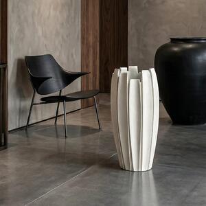 Dekorativní květináč Linea 35 × 65 cm beige - 51 - 70 cm - Skleněná vlákna - 31 do 50cm