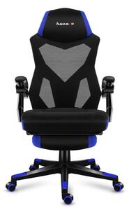 Huzaro Herní židle Combat 3.0 s výsuvnou podnožkou - modrá
